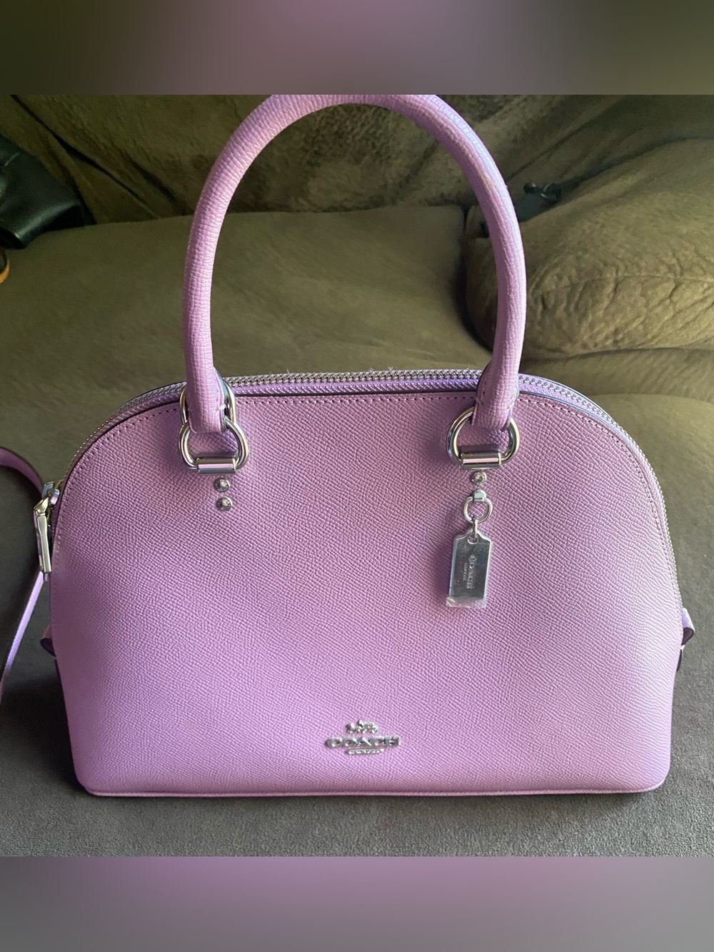 Purple coach bag